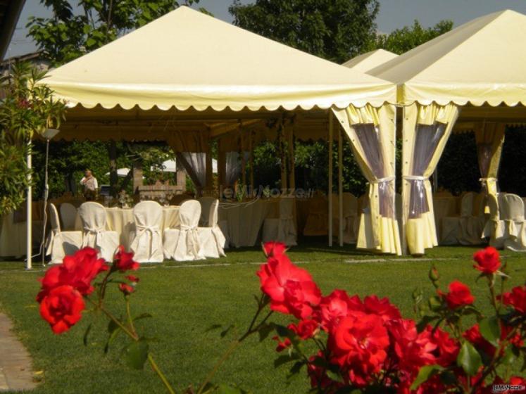 Gazebo per il ricevimento di matrimonio