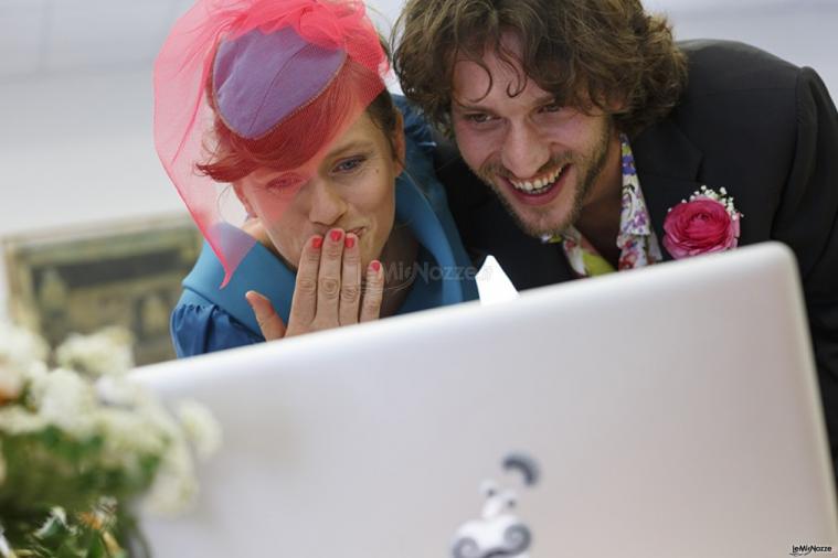 Un bacio ai genitori che dall'Australia hanno seguito il matrimonio su Skype!