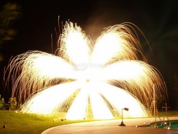 Giochi pirotecnici per la festa di matrimonio