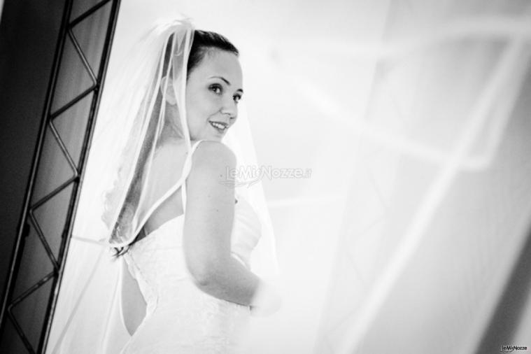 Foto della prova dell'abito da sposa