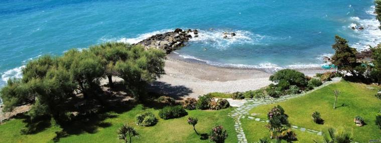 La spiaggia del Grand Hotel del Mare