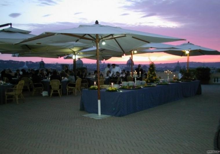 Buffet in terrazza capitolina