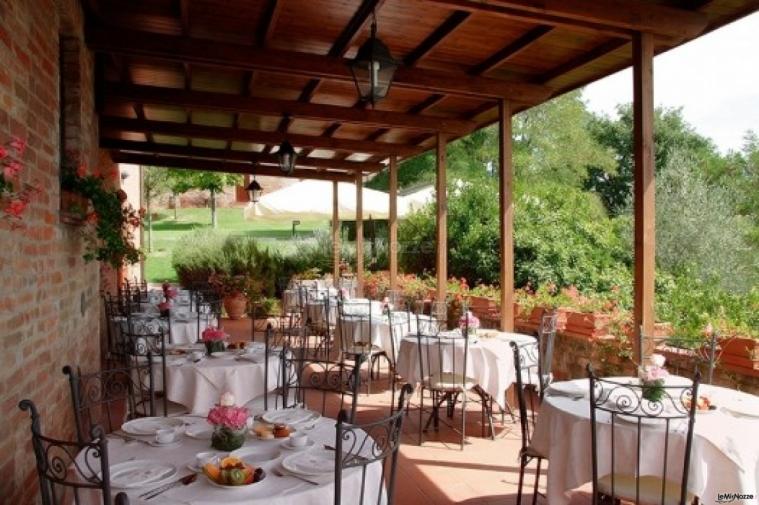 Terrazza per il matrimonio a Montepulciano