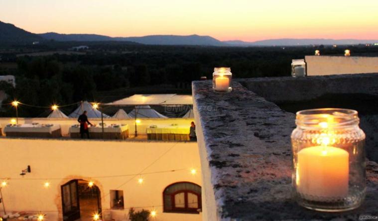 Masseria Casamassima - Viata dalla terrazza di sera