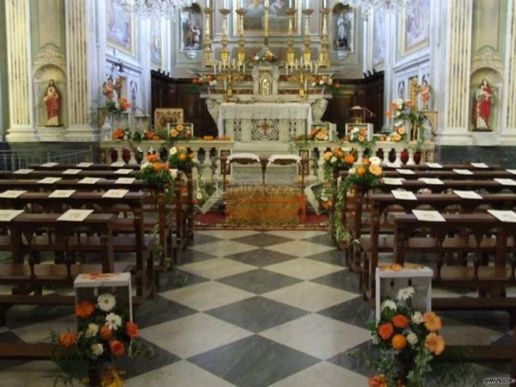 Addobbo floreale chiesa