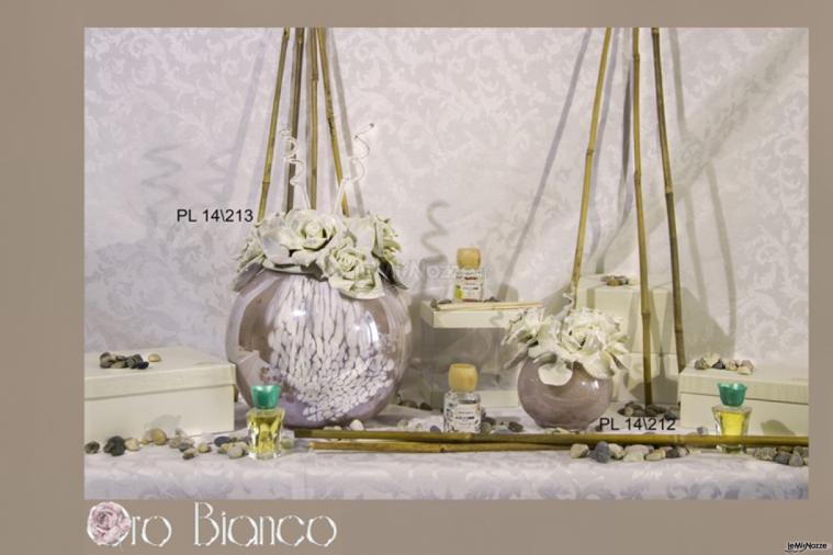 Oro Bianco Bomboniere - Porta profumo a sfera di vetro