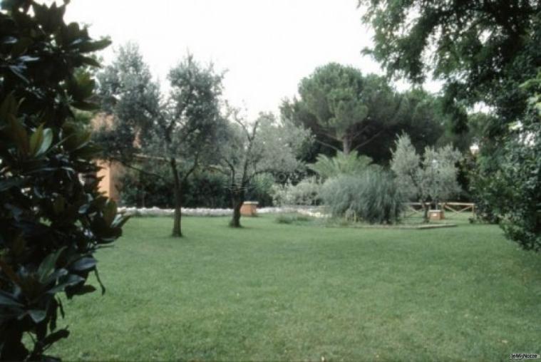 Giardino della villa per matrimoni