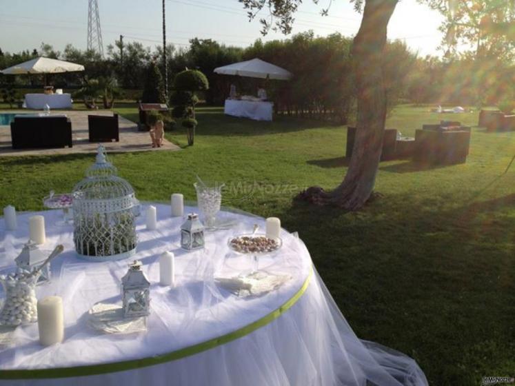 Allestimento di un matrimonio all'aperto curato da CG wedding planner