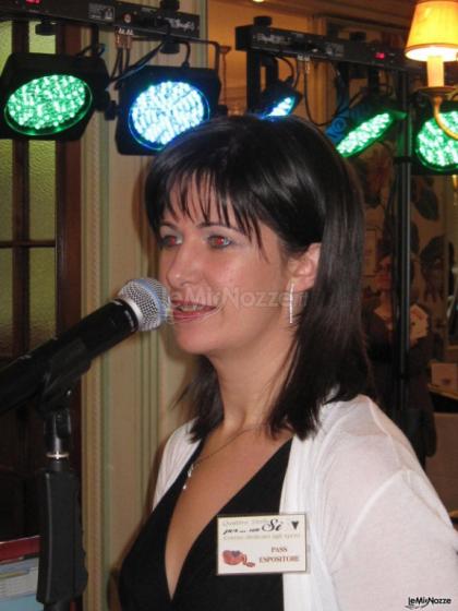 Paola di G&P Music Solutions canta ad un matrimonio