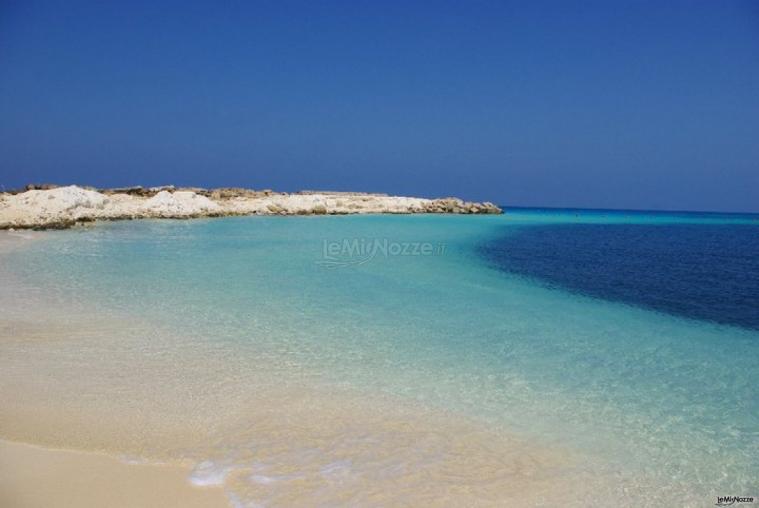 Spiaggia bianca per la luna di miele