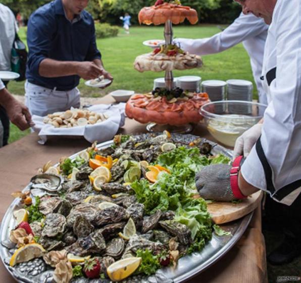 Ostriche al banchetto di matrimonio