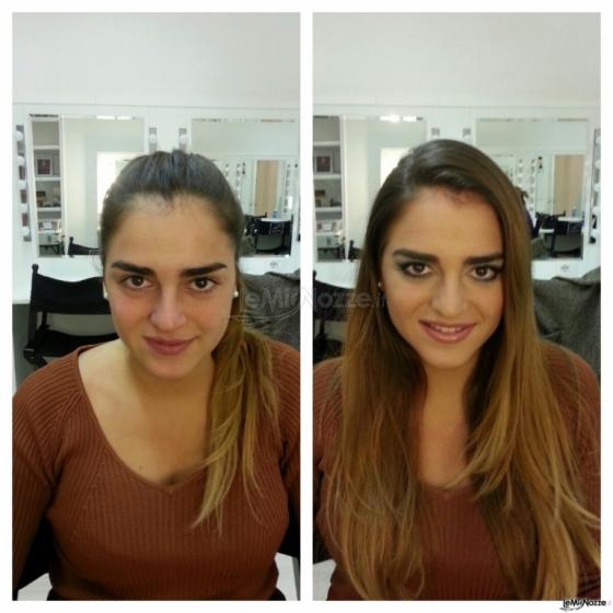 Prima e dopo trucco sposa - Alexa make up artist