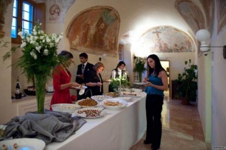 Tavolo del buffet di matrimonio