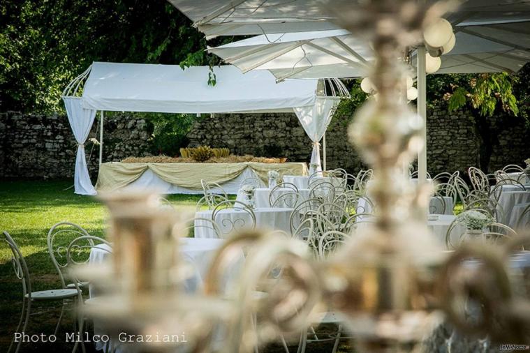 Abbazia di Sant'Andrea in Flumine - Allestimento vintage per il matrimonio