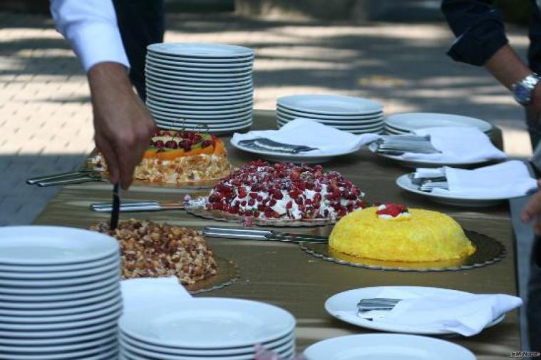 Allestimento di dolci per ricevimento di matrimonio presso la Tenuta Favazza