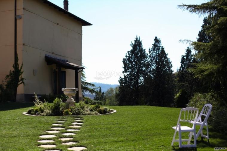 Giardino della villa per il matrimonio