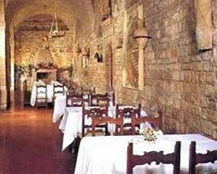 Sala medievale per il ricevimento di matrimonio dell'Hotel Subasio