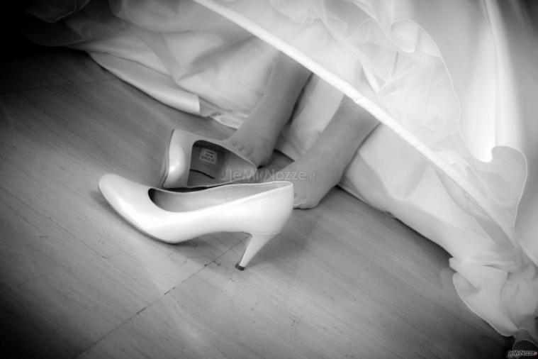 Foto delle scarpe della sposa