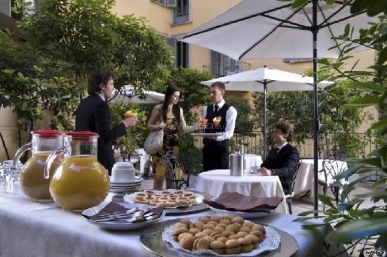 Veranda per il banchetto di matrimonio