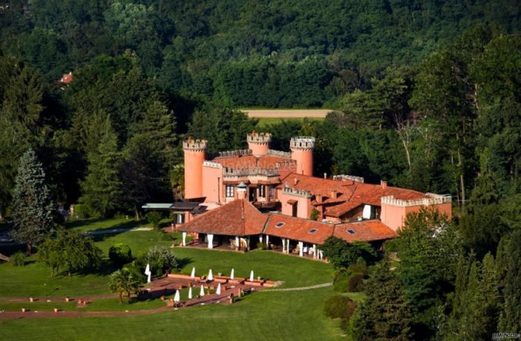 Castello per matrimoni di Gornate Olona - vista dall'alto