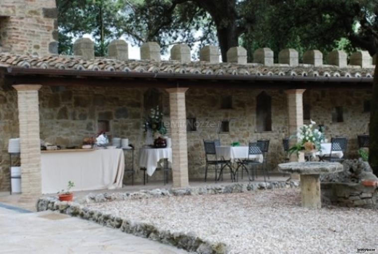 Chiostro del castello per matrimoni