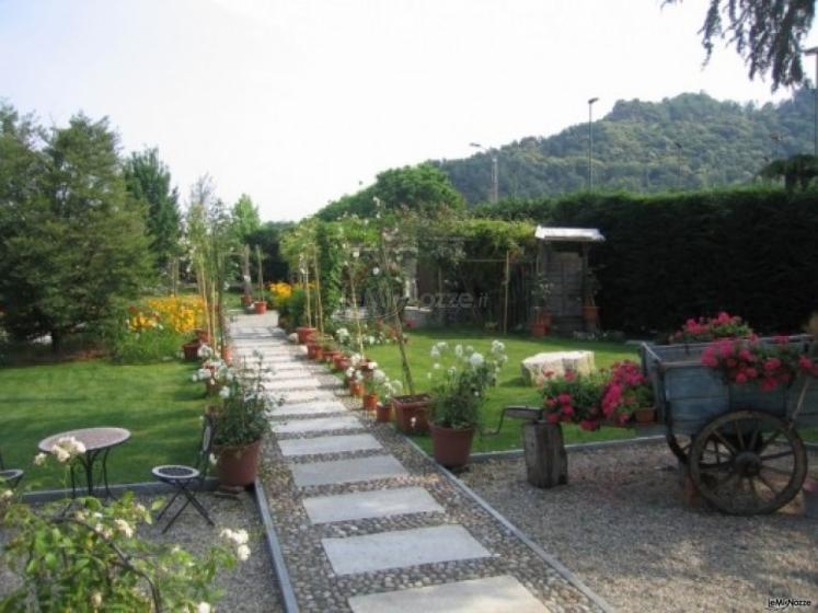 Giardino della location di nozze 