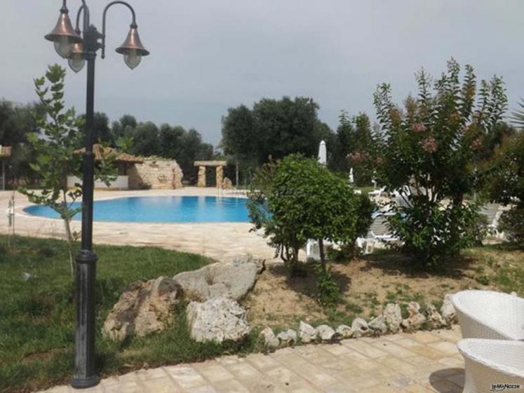 Agriturismo Tredicina - Il giardino a bordo piscina