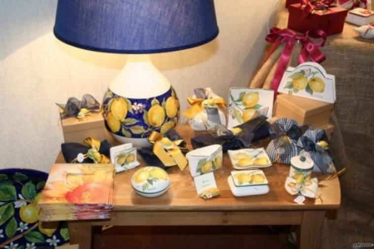 Bomboniere per il matrimonio con decoro limoni