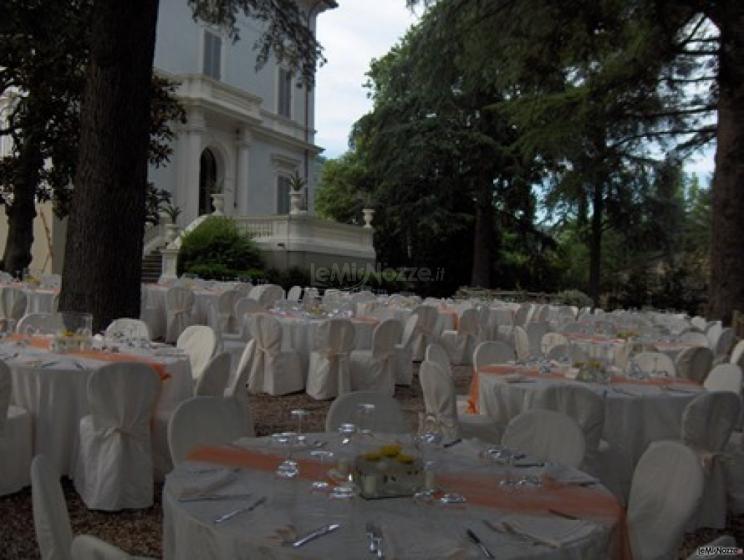 allestimento in giardino