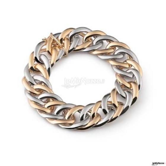 Bracciale oro e argento