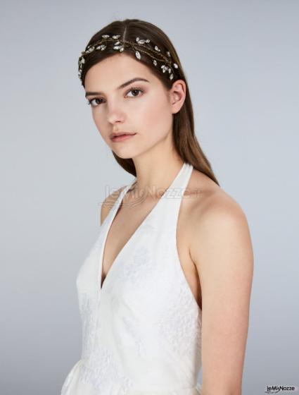 Max Mara Bridal - Abito jacquard bianco