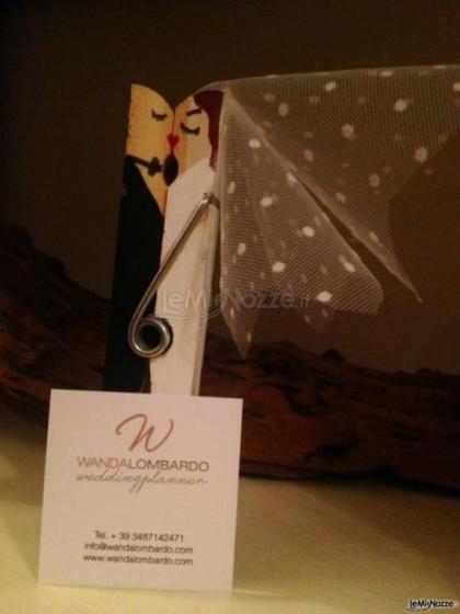 Segnaposto artigianale della wedding planner Wanda Lombardo a Catania