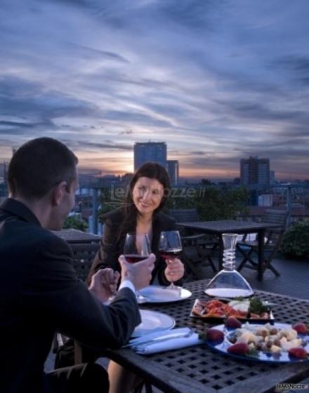 Cena romantica per gli sposi