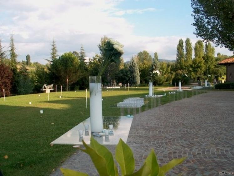 Giardino della location di matrimonio a Zola Predosa (Bologna)