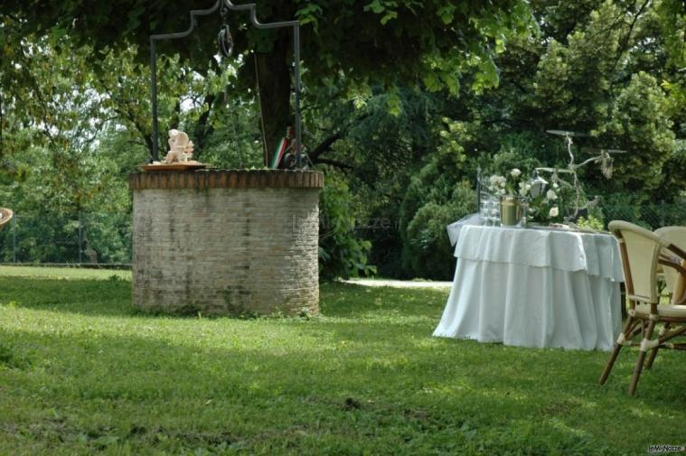 Giardino del Ristorante Malga Verde a Vicenza