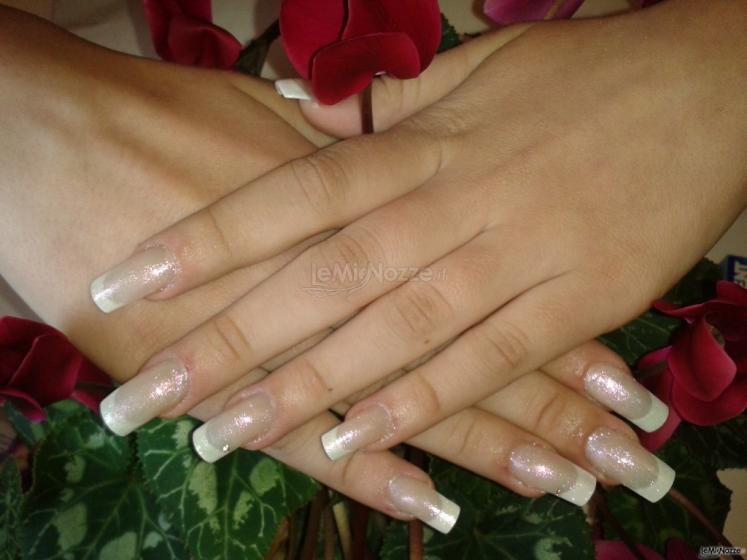 Allungamento in gel square con french - Mia Nail Artist