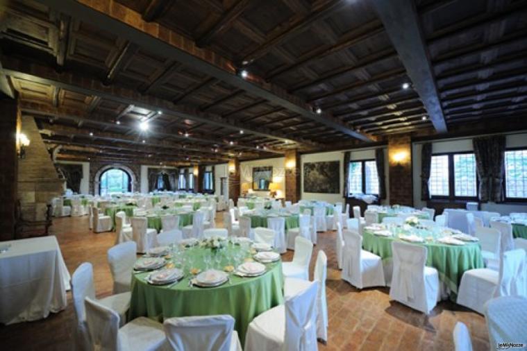 Mise en place sui toni del verde per il matrimonio