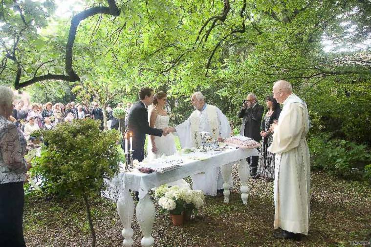 La cerimonia in giardino