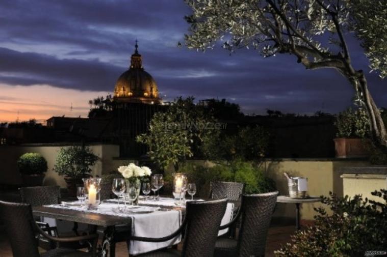 Hotel d'Inghilterra - Roof garden per il ricevimento nuziale