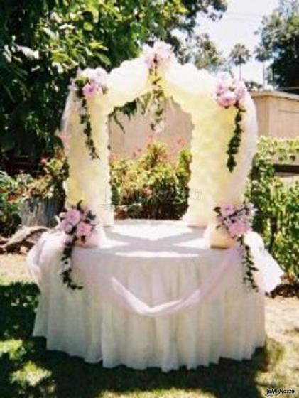 Decoro tavolo bomboniere di matrimonio