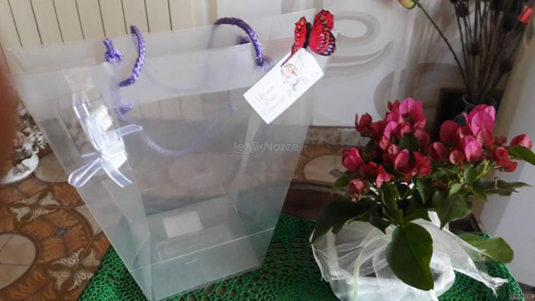 Bougainvillea  con organza e borsina