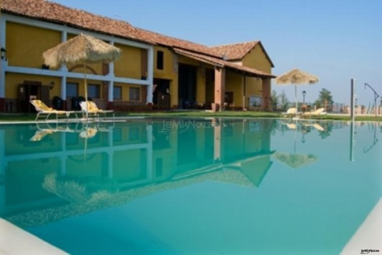 Matrimonio a bordo piscina